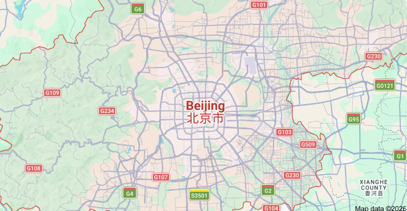 Map of Beijing