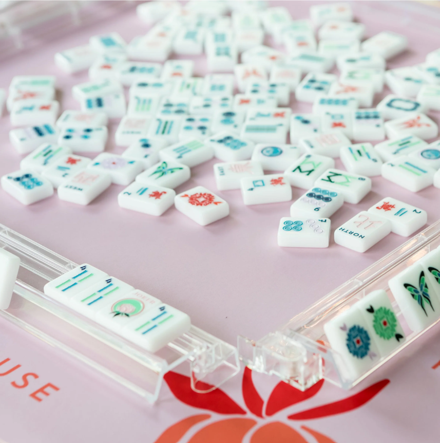 Detailed handcrafted Lady Mahjong set